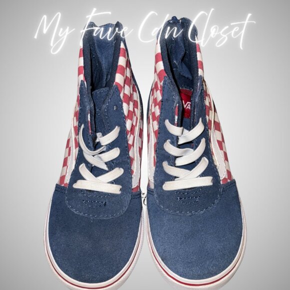 ✨HOST PICK✨Vans Hightop Toddler Sneakers Shoes sz 9 - Picture 2 of 8